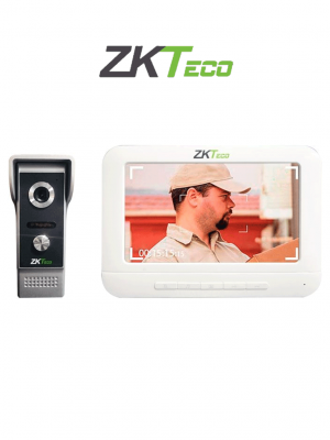 ZKTECO VDP03B3 Kit - Kit de Videoportero Analógico / Monitor de 7 Pulgadas / Frente de Calle con cámara de 1 MP / Angulo de Visión 87° /  Conexión hasta 4 monitores  #VIVA  #SEPMAI - Image 1