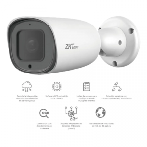 ZKTECO BL852Q38ALP - Cámara IP Bullet para reconocimiento de placas / Software LPR integrado / Lente Motorizado /  Resolución 2MP /  POE / IP67 / Audio / Alarma / Ranura para tarjeta SD - Image 6