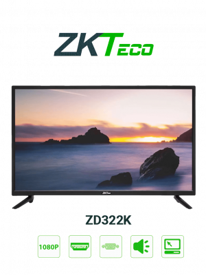 ZKTECO ZD322K - Pantalla LED FHD Profesional de 32 pulgadas / Resolución 1920 x 1080 / 1 Entrada de video HDMI y 1 VGA / Altavoces Incorporados / Ángulo de Visión Horizontal 170° /  Detección Automática de Señal #HD1 - Image 1