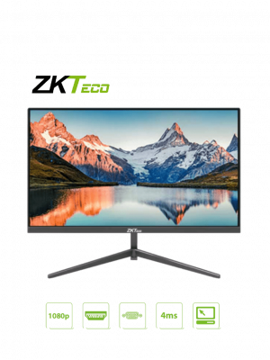 ZKTECO ZD222KA - Monitor LED Full HD de 22 pulgadas / Resolución 1920 x 1080 / Retroiluminación DLED / 1 Entrada de video HDMI y 1 VGA / Ángulo de Visión Horizontal 178° /  Soporte VESA / Incluye Cable HDMI / Ideal para hogar y oficina #HD1 - Image 1