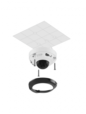 Ajax DomeCam Mini (5 Mp/2.8 mm) - Camara IP Domo  5 Megapixeles con IA y Micrófono/ H.265/ 25 Fps/ Lente de 2.8mm/ Angulo de 100°-110°/ IR DE 30 Mts/ IP65/ PoE/ WDR/HDR. Color Blanco #NUEVOAJAX - Image 2