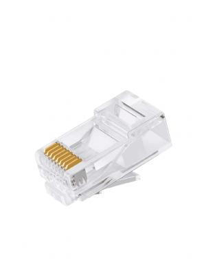 DAHUA PFM976-531-PT - Caja con 100 Plugs Pass through RJ45 Cat5e/ Chapado de Oro de 15 U"/ Clasificación de Resistencia al Fuego UL94V-2 / #LoNuevo #CONEEN - Image 2
