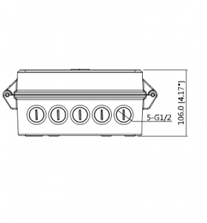 DAHUA PFA140- Caja de Conexiones Exterior para Camaras PTZ/ Compatible con soportes PFB604W/ PFB300S/ PFB303W/ PFB306W/ PFB305W - Image 2