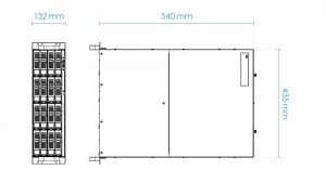 VIVOTEK NR9682-v2 - NVR de 64 canales con 16 bahías, 3U rackable, cuenta con fuente redundante y es compatible con ONVIF, H.265 y VAST embebido - Image 2