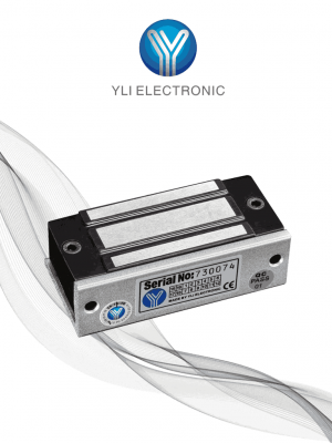 YLI YM60 - Cerradura Magnética para Control de Acceso / Fuerza de Sujeción 60 Kg o 120 Lb / 12 VDC / Para puertas de madera, vidrio y metálicas / Uso interior / Compatible con Soporte MBK70Z - Image 1