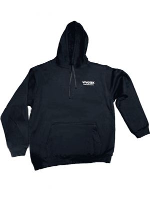 VIVOTEK - MATERIAL POP - Sudadera hoodie color negro, talla L - Image 1