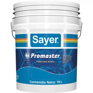 Pintura vinil acrílica Sayer Promaster Cubeta 19L Blanco directo - Image 1