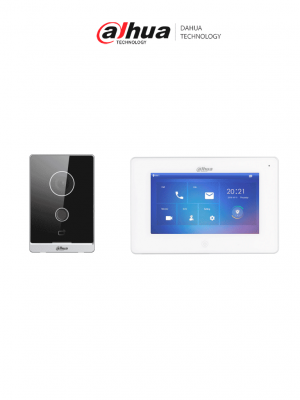 DAHUA KTW01 - Videoportero WiFi con monitor de 7", 6 entradas y 8 zonas de alarma, ranura MicroSD para grabación, cámara 2MP con WDR real e IR, controla 1 puerta, apertura con tarjeta. Seguridad avanzada y comodidad/ #VDP - Image 1