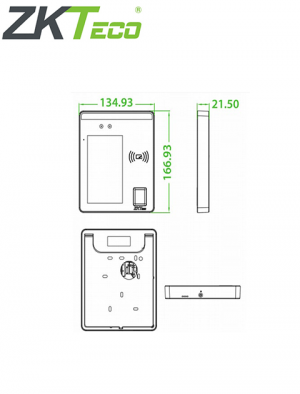 ZKTECO SpeedFaceH5 Android- Control de Acceso y Asistencia Multibiometrico / 10000 Usuarios / 6000 Rostros /10000 Huellas / 10000 Tarjetas / con Pantalla Touch de 5" / Serie Visible Light / #MTD - Image 5