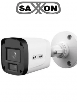 SAXXON SUA-HAC-B20P-0280B- Cámara Tipo Bala de 2 Megapíxeles & 1080P/ Lente de 2.8 mm Con Apertura de Hasta 100°/ Iluminación IR Inteligente de Hasta 20m/ Para Exterior IP67/Material Plástico de Alta Duración/Funcionamiento en Modos CVI & AHD & TVI #SAXI - Image 1