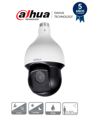 DAHUA DH-SD59225-HC-LA - Cámara PTZ de 2 Megapíxeles/ 1080p/ 25x de Zoom Óptico/ IR de 150 Metros/ WDR Real 120 dB/ Starlight/ IP66/ E&S de Alarmas - Image 1