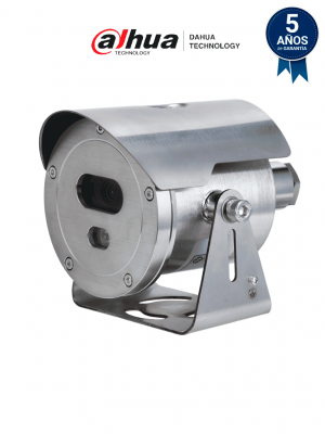 DAHUA DH-ECA2A1400-HN  Cámara  Bullet Antiexplosiva  4MP/ Lente 4mm/ Starlight/ SMD/ IR 30 metros/ Smart H.265+/ Min. iluminación 0.005 lux/ Detección de Humanos/ PoE/ IP68. Certificación ATEX e IECEx/ #LONUEVO - Image 1