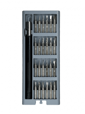 YUMBE - Set de Desarmador con 24 Puntas Intercambiables/ Mango Adaptador/ Medidas 16.6 x 6.7 cm/ #Vota - Image 9