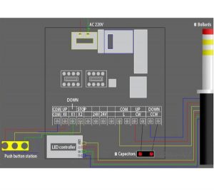 ZKTECO BOL1219A - Bolardo Automático con Iluminación de Alta Calidad para Acceso Vehicular / Tiempo de apertura-cierre de 3 segundos /Luces LED / Acero Inoxidable / IP68 / 130Kg de Peso / Requiere Gabinete  ZTA150003 Bollards Control Box - Image 4
