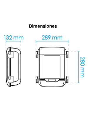 VIVOTEK AT-CAB-001 - Gabinete para proteccion de dispositivos y conexiones para exterior, IP66, IK10, Antivandalico, color blanco #PTZ - Image 2