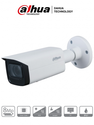 DAHUA IPC-HFW2831T-ZS - Cámara IP Bullet de 8 Megapíxeles/ 4k/ Lente Motorizado de 2.7 a 13.5mm/ IR de 60 Mts/ H.265/ WDR/ IP67/ PoE/ Ranura para MicroSD/ - Image 1