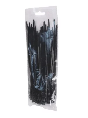 SBETECH CN36X200BK - Cincho sujetacable 3.6x200 mm color negro, bolsa con 100 piezas, nylon - Image 2