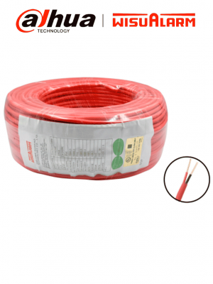 DAHUA 2X16AWG-U- Bobina de 305 metros de cable sin blindaje para alarma de Incendio, Listado por UL, Revestimiento de PVC UL105 °C de alta resistencia al fuego, Fabricado con aislamiento de cloruro de polivinilo UL105 °C altamente ignífugo - Image 1