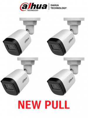 DAHUA DAHUA HAC-B1A21PAQ NEWPULL - Paquete Caja de 4 Camaras Bullet 1080P/ 82 Grados de Apertura/ Lente de 3.6mm/ IR de 20 Mts/ IP67/ TVI AHD y CVBS/ #NEWP - Image 1