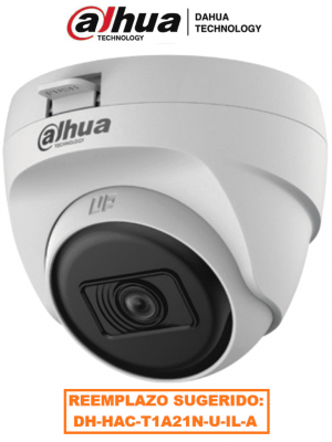 DAHUA HAC-T1A21N-U-28 - Cámara Domo de 2 Megapixeles/ Lente 2.8 mm / 100 Grados de Apertura/ Smart ir 25 Mts/ Uso Interior/ CVI/TVI/AHD/CBVS/ #DAHQ1M #VFL #1CM#VolDH - Image 1