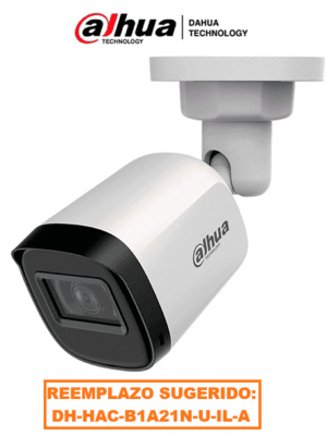 DAHUA HAC-B1A21-U-36 - Cámara Bullet de 2 Megapixeles/ 1080p/ Lente 3.6MM/  80° de Apertura/ Visión Nocturna IR 30mts/ Resistencia IP67/ Compatible con CVI/TVI/AHD/CVBS/ #OSD #VolDH #DAHQ1M #VFL - Image 1
