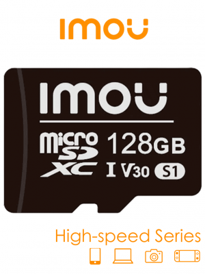 IMOU ST2-128-S1 - Memoria MicroSD de 128 Gb/ UHS-1, Clase 10, U3, V30/ 3D TLC NAND flash/ Velocidad de Lectura 95MB/s/ Ideal Para Cámaras de Seguridad. - Image 1
