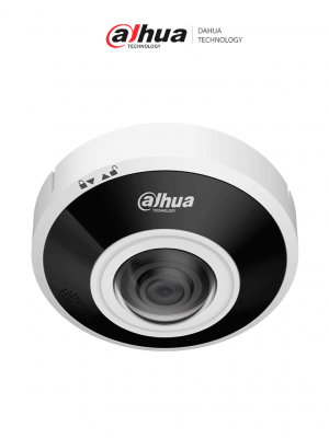 DAHUA DH-IPC-EBW5641P-AS-Cámara IP Fisheye/ 6MP/WizMind/ WDR/Heatmap/conteo de personas/protección perimetral/ LED IR integrado 15m/ deep learning/ E&S Alarma y Audio/ Ranura para tarjeta Micro SD de hasta 1 TB/ Audio bidireccional/ PoE/IK10 #LoNuevo - Image 1