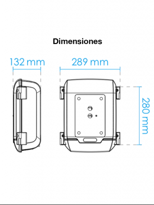 VIVOTEK AT-CAS-001 - Gabinete de Exterior para proteccion de accesorios y conexiones, IP66, IK10, Antivandalico, compatible con todas la camaras VIVOTEK #PTZ - Image 2