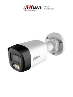 DAHUA DH-HAC-HFW1500RLN-IL-A-S3-DIP - Camara Bullet de 5 Megapixeles/ Iluminación Dual Inteligente + FullColor/ Lente de 2.8mm/ 106 Grados de Apertura/ 20 Metros de IR y Luz Visible/ Micrófono Integrado/ IP67/ Soporta: CVI/CVBS/AHD/TVI/ - Image 1