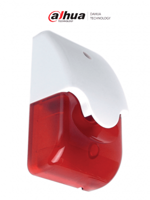 DAHUA DHI-ARA11 - Sirena interior con Estrobo Rojo /Alarmas sonoras activadas por alta presión sonora/ Luz de alarma giratoria interior/ Fabricado con plásticos respetuosos con el medio ambiente. ​ - Image 1
