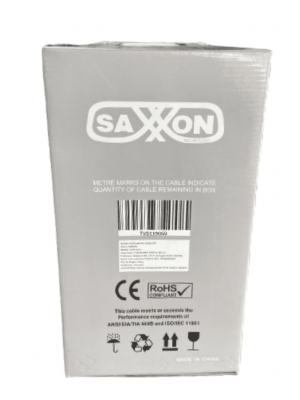 SAXXON OCAT3CCA - Bobina de Cable UTP Cat3/ 305 Metros/ CCA/ Color Gris/ Uso Interior/ 2 Pares/ Para Usos Multiples/ - Image 5