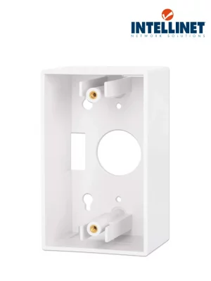 INTELLINET 517874 Caja para pared Conexión sencilla, 4.8 cm de profundidad, blanco Conexión sencilla, 4.8 cm de profundidad, blanco - Image 1