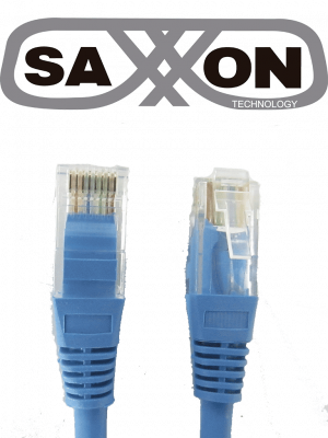 SAXXON P5E2UA - Cable patch cord UTP 2 metros / CAT 5E / Color azul - Image 1