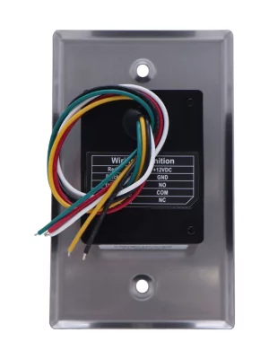 ZKTECO TLEB102 - Botón de Salida sin Contacto, Serie K11, Indicador LED, Acero Inoxidable, 12 VCC, Función NC/NO, Distancia de Detección hasta 10 cm - Image 4