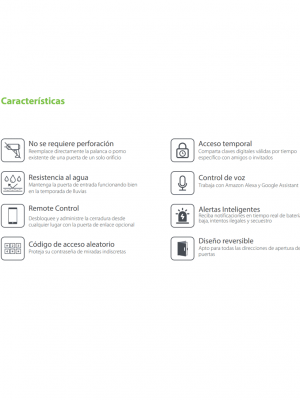 ZKTECO ML200 -  Cerradura inteligente con teclado/ Bluetooth / 100 Usuarios / Compatible con app Zsmart - Image 7