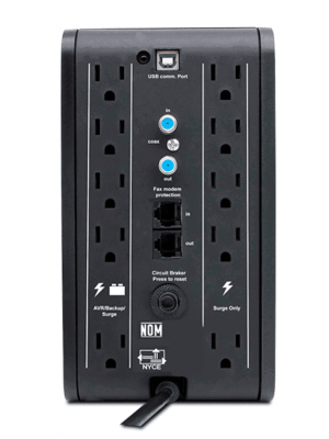 CDP R-Smart1510 - UPS de 1500VA / 900W con pantalla LCD, 10 terminales de salida: 5 con respaldo y AVR, y 5 con supresión de picos. - Image 3