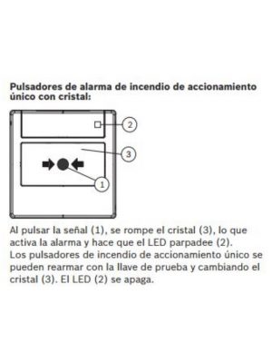 BOSCH F_FMC420RWGSRRD - Pulsador manual LSNI interior rojo RESTABLECIBLE - Image 4