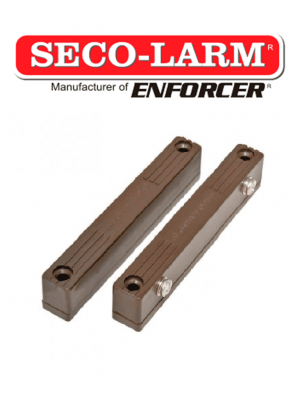 Seco-Larm SM216QBR - Contacto Magnetico Uso Rudo CAFE con terminales de tornillo Gap 2 3/4 (70mm) Compatible paneles DSC / RISCO / BOSCH - Image 1
