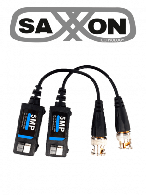 SAXXON SXCF500 - Par de Transceptores Pasivos / Botones Push / 5MP hasta 200 Metros / 1080P hasta 250 Metros / Soporta HDCVI / AHD / TVI / CBVS / Fácil Conexión - Image 1