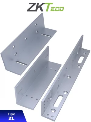 ZKTECO LMB200ZL - Soporte de Montaje para Diversos Tipos de Puertas, Tipo ZL, Aluminio Anodizado, Compatible con Cerradura Magnética LM200LED - Image 1