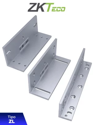 ZKTECO LMB120ZL - Soporte de Montaje para Diversos Tipos de Puertas, Tipo ZL, Aluminio Anodizado, Compatible con Cerradura Magnética LM120 - Image 1