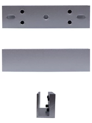 ZKTECO LMB120U - Soporte de Montaje para Puertas de Vidrio sin Marco, Tipo U, Aluminio Anodizado, Compatible con Cerradura Magnética LM120 - Image 3