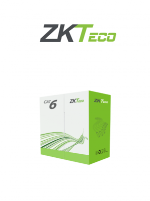 ZKTECO XL600CPRA - Bobina de Cable UTP CAT 6 , 100% Cobre,  305 Metros , 23 AWG , Uso Interior , Cubierta Retardante de Flama Certificada , Voz , Datos ,Video Alta Definición , Color Blanco - Image 1