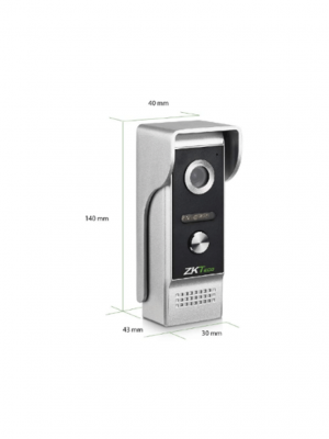 ZKTECO VDP03B3 Kit - Kit de Videoportero Analógico / Monitor de 7 Pulgadas / Frente de Calle con cámara de 1 MP / Angulo de Visión 87° /  Conexión hasta 4 monitores - Image 2