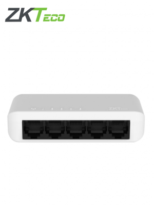ZKTECO CDTSE55C - Switch para Escritorio de 5 Puertos / Fast Ethernet 10/100  /  Diseño Compacto / Auto MDI/MDIX / Indicadores de funcionamiento / Carcasa de Plástico / No Administrable - Image 1