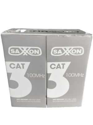 SAXXON OCAT3CCA - Bobina de Cable UTP Cat3/ 305 Metros/ CCA/ Color Gris/ Uso Interior/ 2 Pares/ Para Usos Multiples/ - Image 4