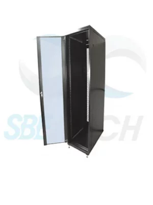 SBE TECH SBE-GNL42URP6001.2PC - Gabinete de piso en acero de alta resistencia con pintura electrostática y paneles laterales desmontables. Medidas: 2050x600x1200 mm - Image 1