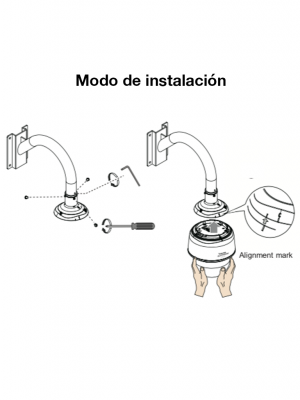 VIVOTEK AM-221 - Soporte para montaje en pared tipo cuello de ganso - Image 3