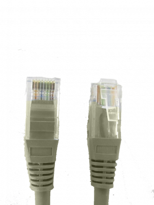 SAXXON P5E3UG - Cable patch cord UTP 3 metros / CAT 5E / Color gris - Image 1