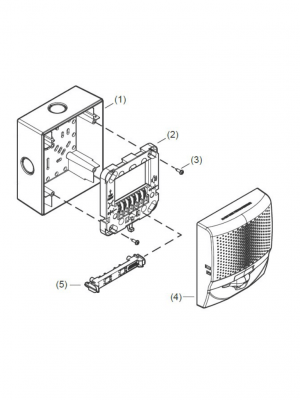 KIDDE EG4SVWF - Altavoz con Estrobo de Pared / Blanco / Logo FIRE - Image 2
